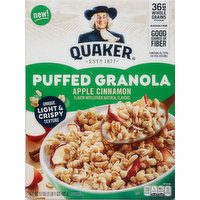 Quaker Puffed Granola, Apple Cinnamon, 17 Ounce