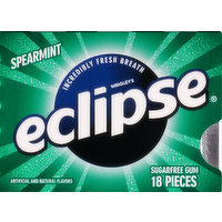 Eclipse Gum, Sugar Free, Spearmint, 18 Each