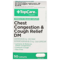 TopCare Chest Congestion & Cough Relief DM, Immediate Release Caplets, 50 Each