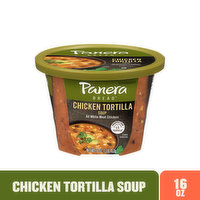 Panera Bread Chicken Tortilla Soup, 16 OZ Soup Cup (Gluten Free), 16 Ounce