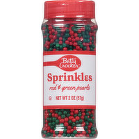 Betty Crocker Sprinkles, Red & Green Pearls, 2 Ounce