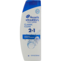 Head & Shoulders Shampoo + Conditioner, 2 in 1, Classic Clean, 12.5 Fluid ounce