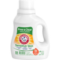 Arm & Hammer Detergent, Sensitive Skin, Free & Clear, 33 Fluid ounce