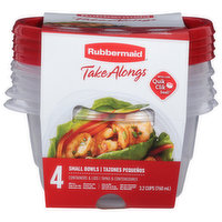 Rubbermaid Containers & Lids, Small Bowls, 3.2 Cups, 4 Each