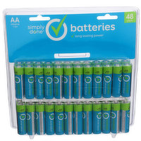 Simply Done Aa Alkaline 1.5V Batteries, 1 Each