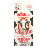 Farmland Whole Milk, Organic, 0.5 Gallon