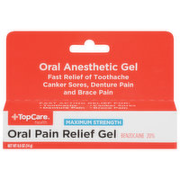 TopCare Oral Pain Relief Gel, Maximum Strength, 0.5 Ounce