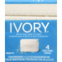 Ivory Bar Soap, Original, 4 Each