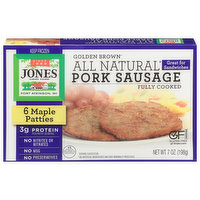 Jones Dairy Farm Pork Sausage Patties, Maple, Golden Brown, 6 Each