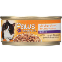 Paws Happy Life Sliced Chicken Dinner In Gravy Cat Food, 5.5 Ounce