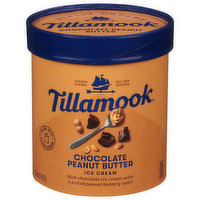 Tillamook Ice Cream, Chocolate Peanut Butter, 1.5 Quart