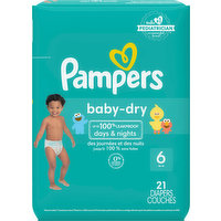 Pampers Diapers, 6 (35+ lb), Days & Nights, 21 Each