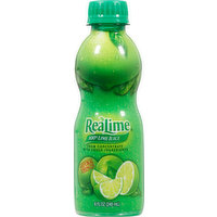 ReaLime 100% Juice, Lime, 8 Fluid ounce
