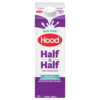 Hood Half & Half, Ultra-Pasteurized, 1 Quart