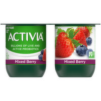 Activia Blended Mixed Berry Lowfat Probiotic Yogurt, 16 Ounce
