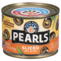 Pearls Olives, Ripe, Sliced, 2.25 Ounce