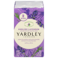 Yardley London Bath Bar, English Lavender, Nourishing, 2 Each