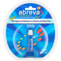 Abreva Cold Sore/Fever Blister Treatment, Cream, 0.07 Ounce