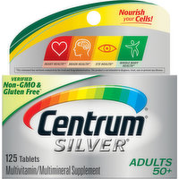 Centrum Silver Adults 50+ Multivitamin Tablets, 125 Each
