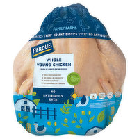 Perdue Fresh whole chicken with giblets raised with no antibiotics ever., 5.5 Pound