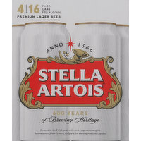 Stella Artois Beer, Lager, 4 Each