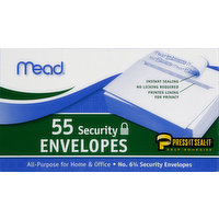 Mead Envelopes, Security, 55 Each