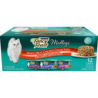 Fancy Feast Wet Cat Food Variety Pack, Medleys White Meat Chicken in Sauce Collection, 2.25 Pound