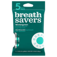 Breath Savers Mints, Wintergreen, Sugar Free, 5 Each