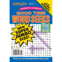 PennyPress Magazine, Word Seeks, Super Jumbo Size, May 2022, 1 Each