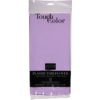 Touch of Color Tablecover, Plastic, Luscious Lavender, 1 Each