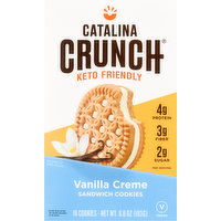 Catalina Crunch Sandwich Cookies, Keto Friendly, Vanilla Creme, 16 Each