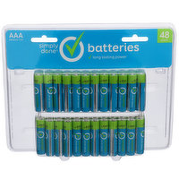 Simply Done Aaa Alkaline 1.5V Batteries, 1 Each