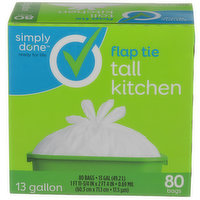 Simply Done Flap Tie Tall Kitchen Bags, 1 Each