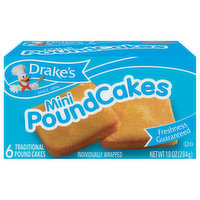 Drake's Pound Cakes, Traditional, Mini, 6 Each