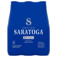 Saratoga Spring Water, Still, 6 Each