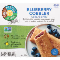 Full Circle Market Cereal Bars, Blueberry Cobbler, 6 Each