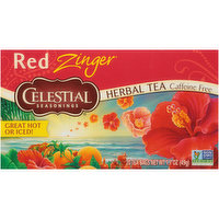 Celestial Seasonings Red Zinger Caffeine Free Herbal Tea Bags, 1.7 Ounce