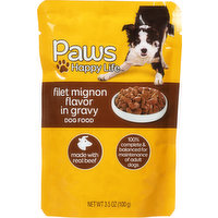 Paws Happy Life Dog Food, Filet Mignon Flavor in Gravy, 3.5 Ounce