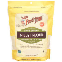 Bobs Red Mill Millet Flour, Stone Ground, 20 Ounce