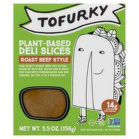 Tofurky Deli Slices. Roast Beef Style, Plant-Based, 5.5 Ounce