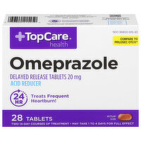 TopCare Omeprazole, 20 mg, Tablets, 28 Each
