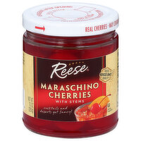 Reese Maraschino Cherries, with Stems, 10 Ounce