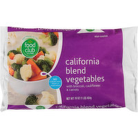 Food Club California Blend Vegetables With Broccoli, Cauliflower & Carrots, 16 Ounce