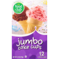 Food Club Cake Cups, Jumbo, 12 Each