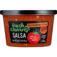 Fresh Cravings Salsa, Restaurant Style, Medium, 16 Ounce