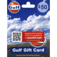 Gulf Gift Card, $50, 1 Each