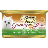 Fancy Feast Gravy Wet Cat Food, Gravy Lovers Salmon Feast in Seared Salmon Flavor Gravy, 3 Ounce
