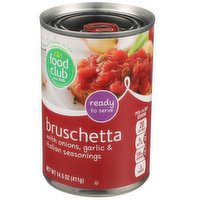 Food Club Bruschetta With Onions, Garlic & Italian Seasonings, 14.5 Ounce