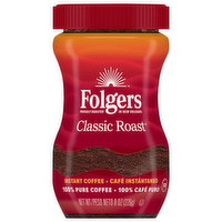 Folgers Coffee, Instant, Classic Roast, 8 Ounce