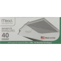 Mead Security Envelopes, No. 10, 40 Each